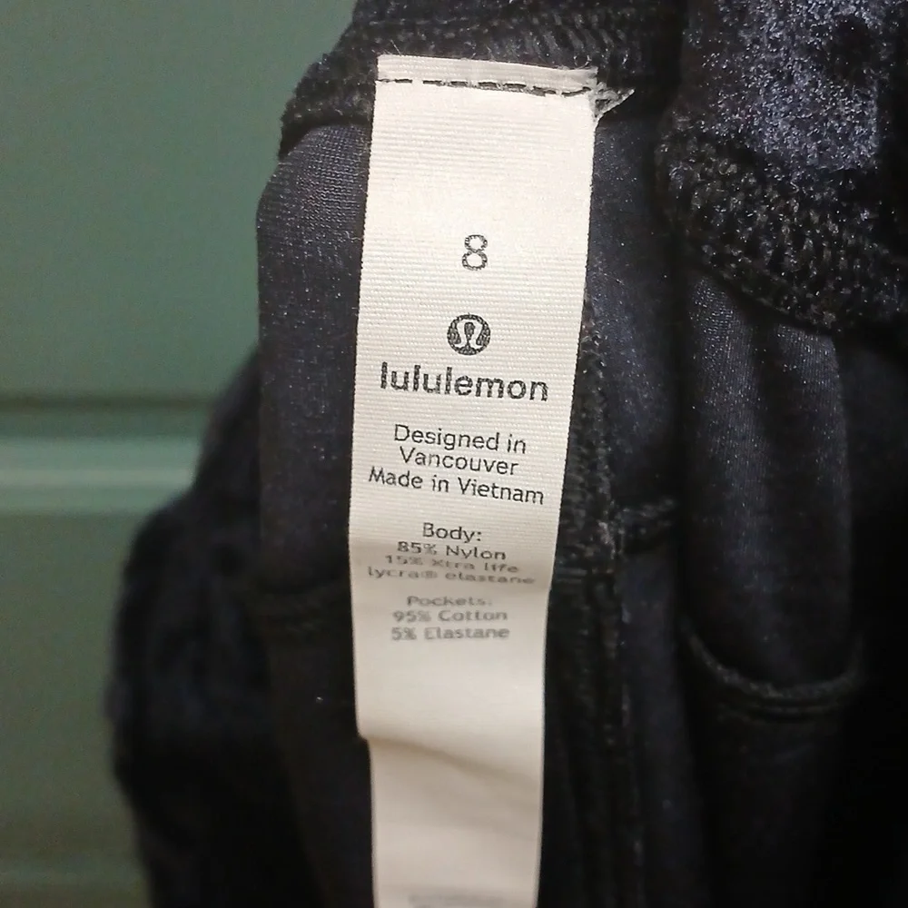 Lululemon Ready To Crush Jogger Pants In Black Velvet Size 8
